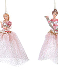 Premium Polyresin 16cm Ballerina With Flowers On Ornament - 1 Pc