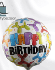 Dog Happy Birthday Round Balloon