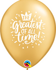 Greatest of All Time Latex Balloon (Helium/Air Filled) - 11 Inches