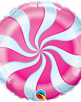 Pink Candy Swirl Circle Round Balloon