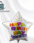 Happy Birthday From All Of Us Star Balloon