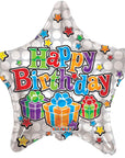 Big Dots Happy Birthday Stars Balloon
