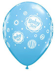 Baby Boy Dots Latex Balloon (Helium/Air Filled) - 11 Inches