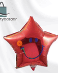 Red Smiley Balloon Star Balloon