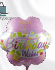 Flower Birthday Wishes Balloon