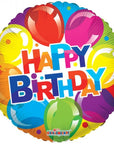 Birthday Multi Colour Round Balloon