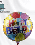 Birthday Multi Colour Round Balloon
