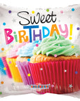 Sweet Birthday Treat Square Balloon (Helium) - 18 Inches