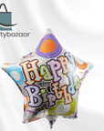 Happy Birthday Neon Star Balloon