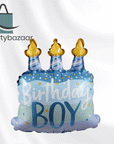 Birthday Boy Cake & Candles Balloon