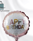 Round Birthday Metallic Dots Balloon
