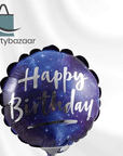 Galaxy Birthday Round Balloon