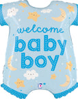 Baby Boy Onesie- 26 Inches (Helium)