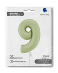 Number 9 Satin Olive Green (Helium)