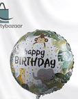 Jungle Birthday Round Balloon