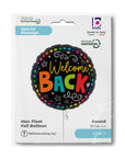 Welcome Back Round Colorful Balloon