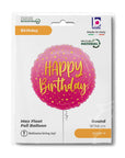 Happy B-Day Pink Balloon