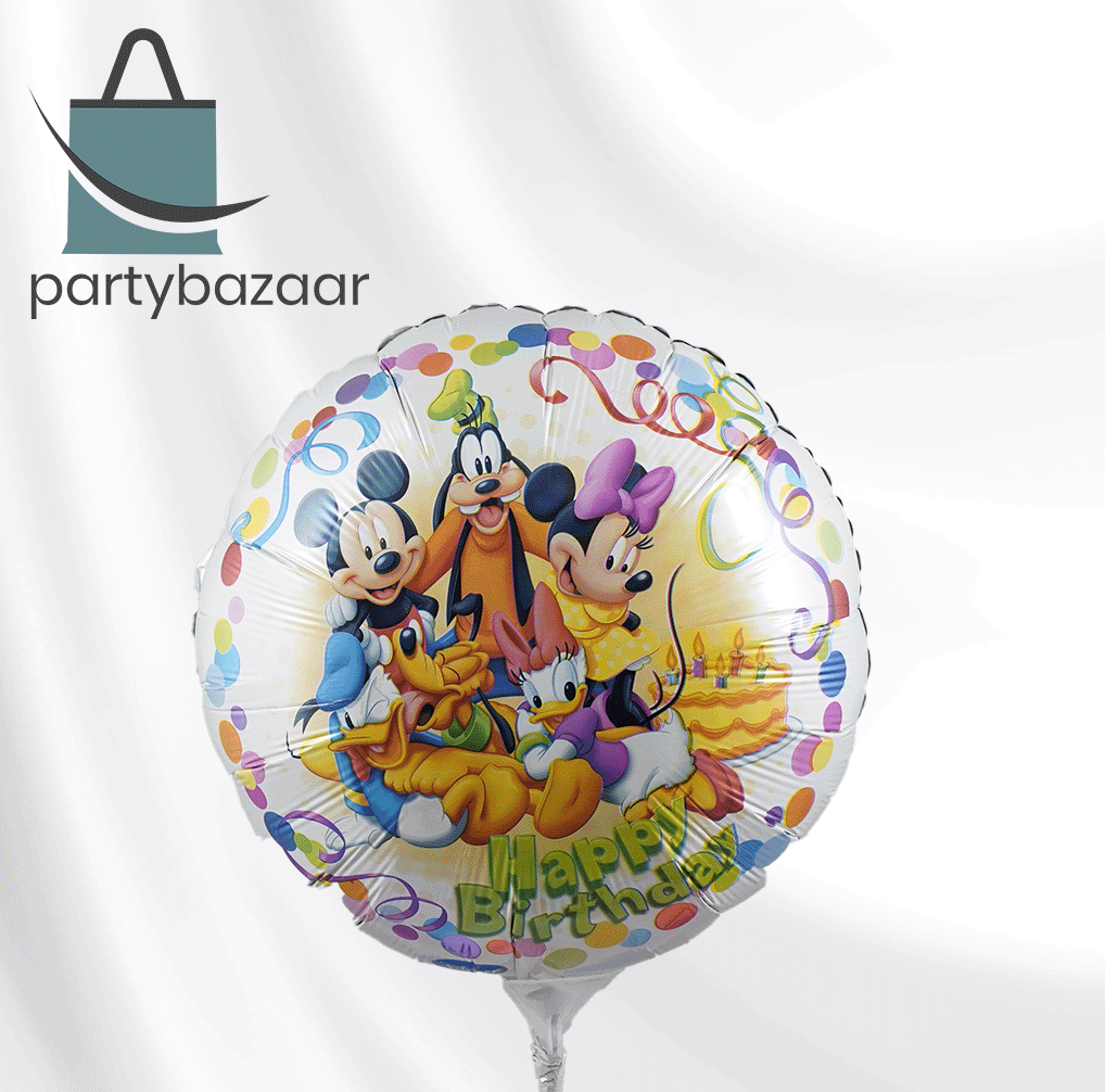 Mickey & Friends Party Round Balloon