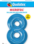 Number 8 Blue Balloon