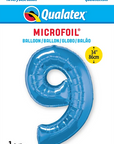 Number 9 Blue Balloon