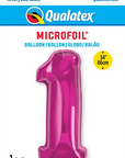 Number 1 Magenta Balloon