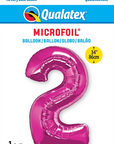 Number 2 Magenta Balloon
