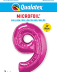 Number 9 Magenta Balloon