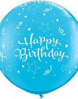 Birthday Shinning Star A Round Balloon (Helium/Air Filled) - 30 Inches