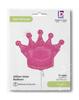 Glittering Crown Pink Balloon