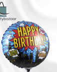 Superhero Birthday Round Balloon