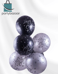 Birthday Elegant Sparkle & Swirls Latex Balloon (Helium/Air Filled) - 11 Inches