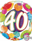 40 Colourful Polka Holographic Balloon
