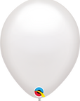 White Latex Balloon (Helium/Air Filled) - 11 Inches