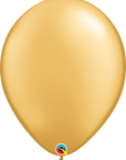 Golden Latex Balloon (Helium/Air Filled) - 16 Inches
