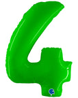 Number 4 Hot Lime Green(Helium)
