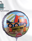 Construction Party Round Balloon