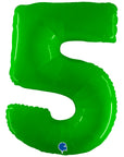 Number 5 Hot Lime Green (Helium)