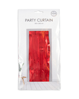Premium Party Curtain Foil Flame Retardant Red 8ft*3ft - 1 Pc