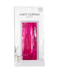 Premium Party Curtain Foil Flame Retardant Hot Pink 8ft*3ft - 1 Pc