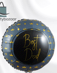 Best Dad Round Balloon
