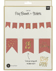 Bunting Garland DIY Age Happy Birthday Golden Dusk - 12 Feet