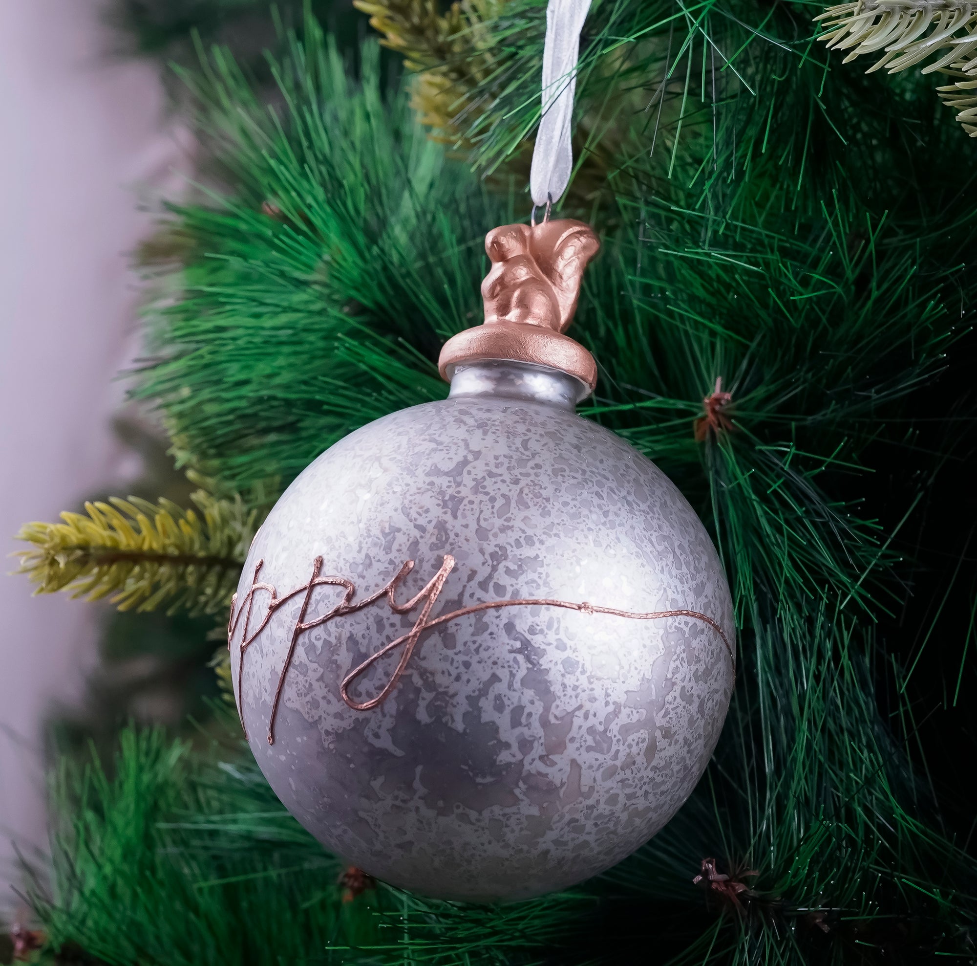 Luxe Assorted Live Life Joy Ornament- 3Pc