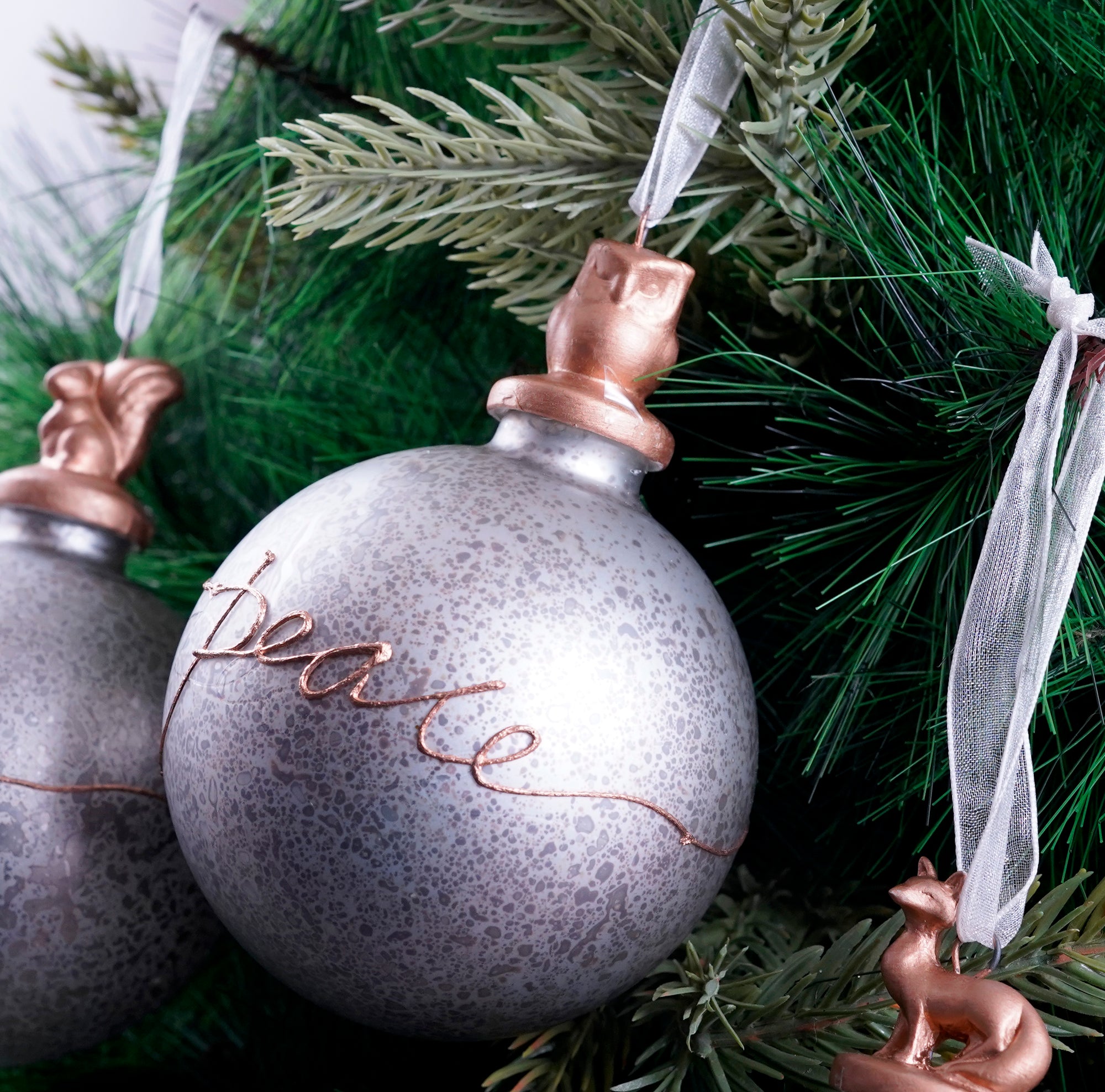 Luxe Assorted Live Life Joy Ornament- 3Pc