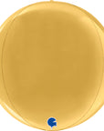 Globe Gold 4D Balloons (Air-filled) - 15 Inches