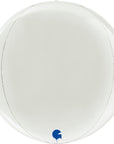 Globe White 4D Balloons (Air-filled) - 15 Inches
