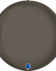 Globe Platinum Grey 4D Balloons (Air-filled) - 15 Inches