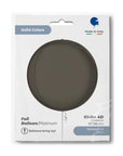 Globe Platinum Grey 4D Balloons (Air-filled) - 15 Inches