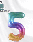 Ombre Number 5 Balloon