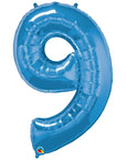 Number 9 Blue Balloon