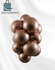 Chrome® Rose Gold Latex Balloon (Helium/Air Filled) - 11 Inches
